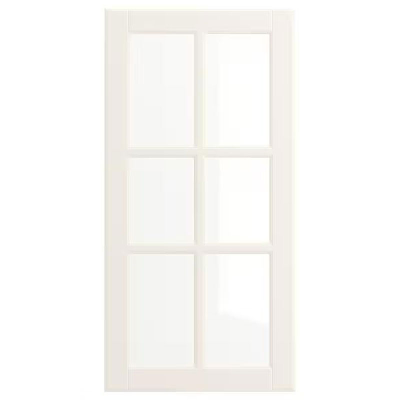 IKEA BODBYN Bodby Glass Door Gray White 40X80 cm