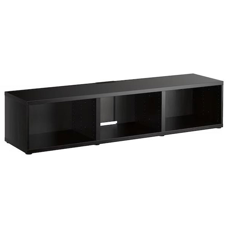 IKEA BESTA TV Bench ,black-brown 180x40x38 cm