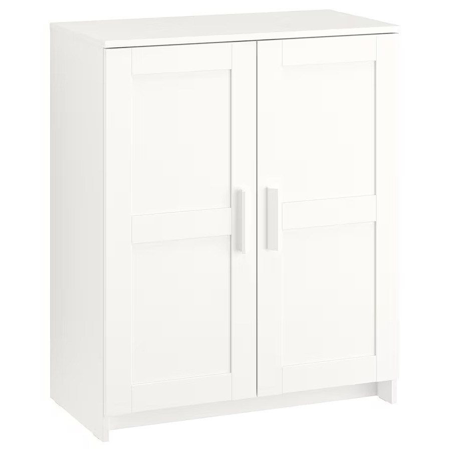 IKEA BRIMNES Cabinet with Doors, White, 78x95 cm