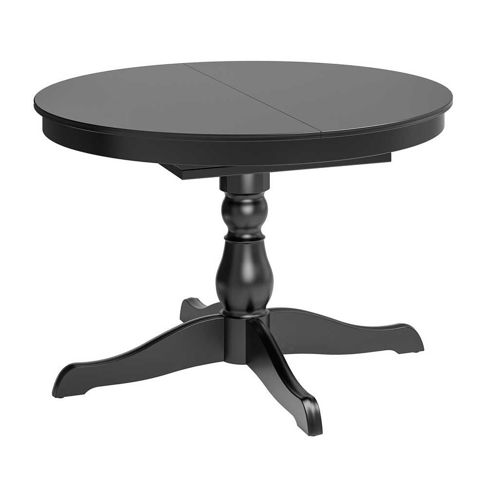 IKEA Ingatorp Extendable Table Black 110-155 cm