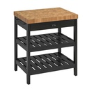 IKEA VADHOLMA Kitchen Island Black, Oak 79X63X90 cm