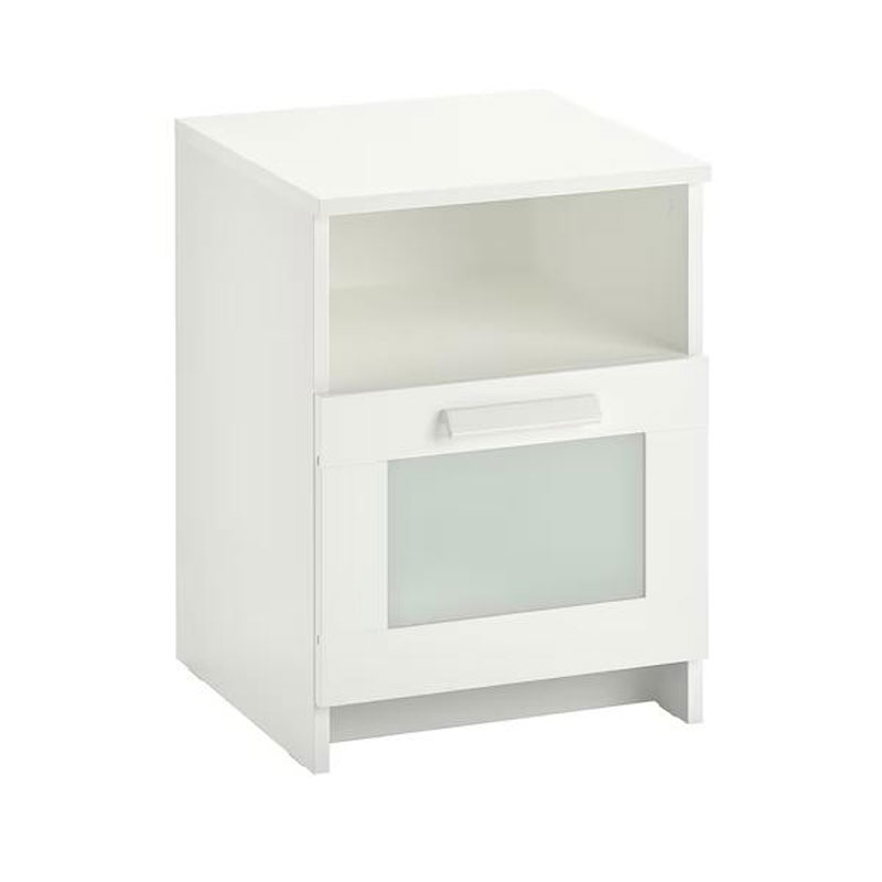 IKEA BRIMNES Bedside Table, White,39x41cm