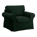 IKEA EKTORP Armchair Cover, Tallmyra Dark Green