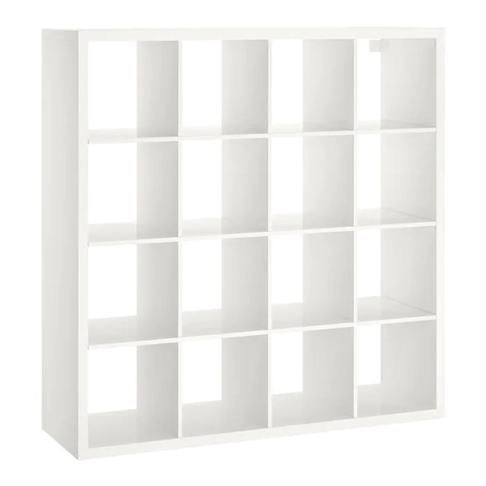 IKEA KALLAX Shelving Unit, High-Gloss White 147X147cm