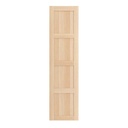 IKEA BERGSBO Door, White Stained Oak Effect 50X195 cm