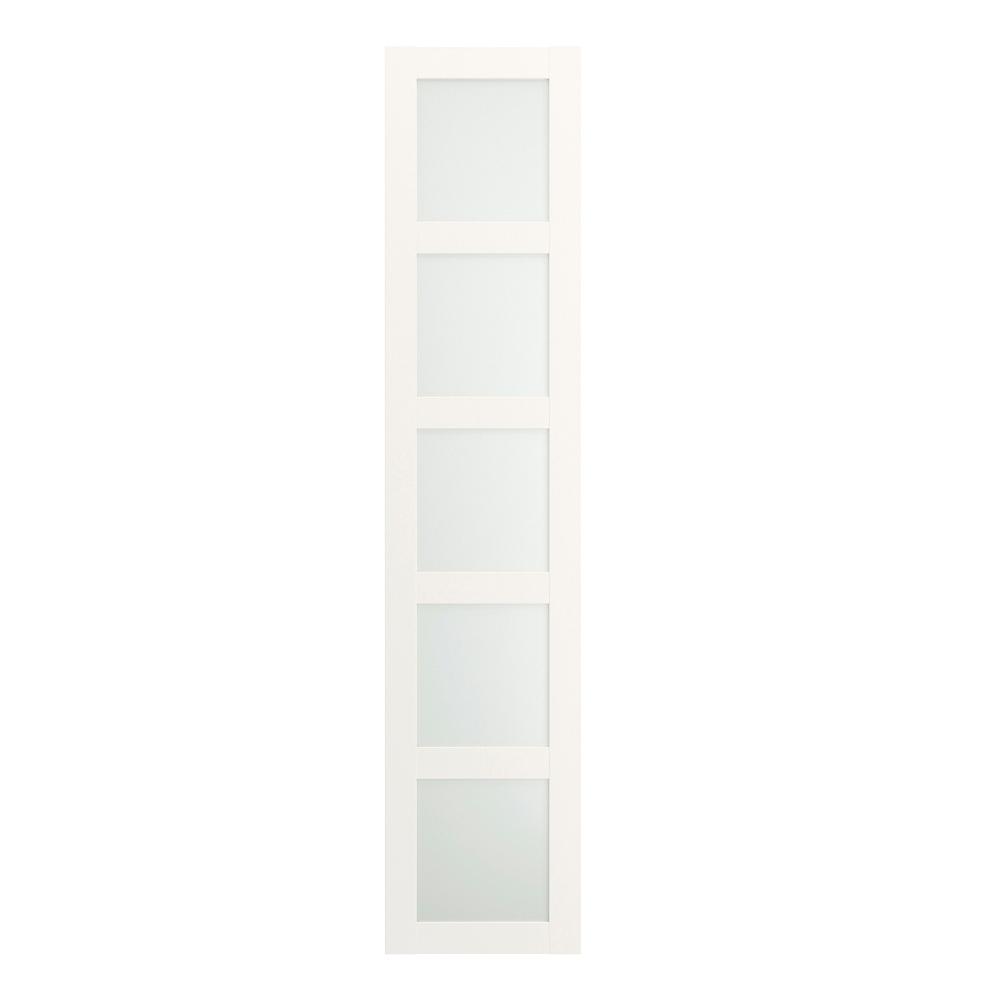 IKEA BERGSBO Door with Hinges, Frosted Glass-White 50X229 cm