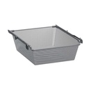 IKEA KOMPLEMENT Mesh Basket with Pull-out Rail Dark Grey 50X58 cm