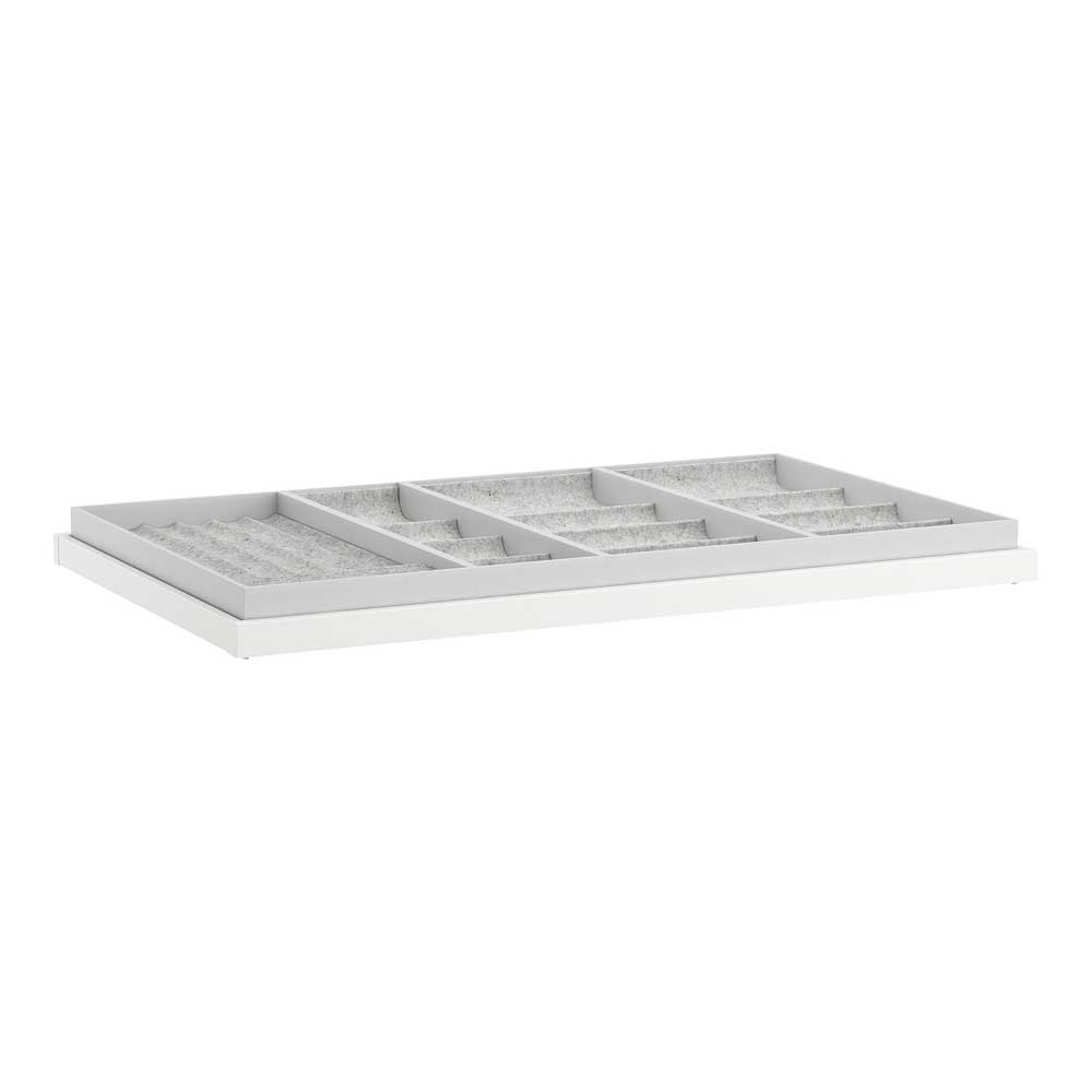 IKEA KOMPLEMENT Pull-out Tray with Insert, White 100X58 cm, 7.83 Kg