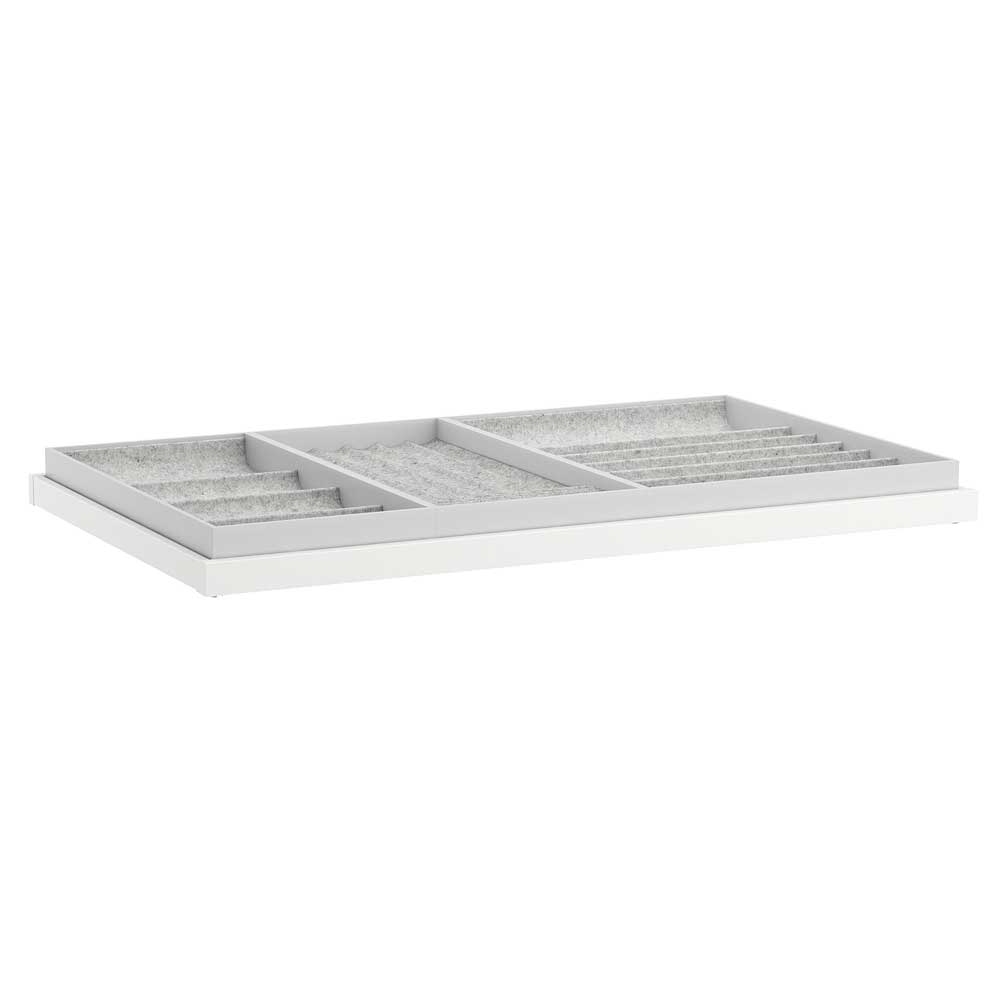 IKEA KOMPLEMENT Pull-out Tray with Insert, White 100X58 cm, 8.43 Kg