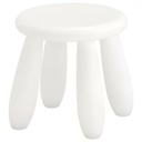 IKEA MAMMUT Children's Stool, White