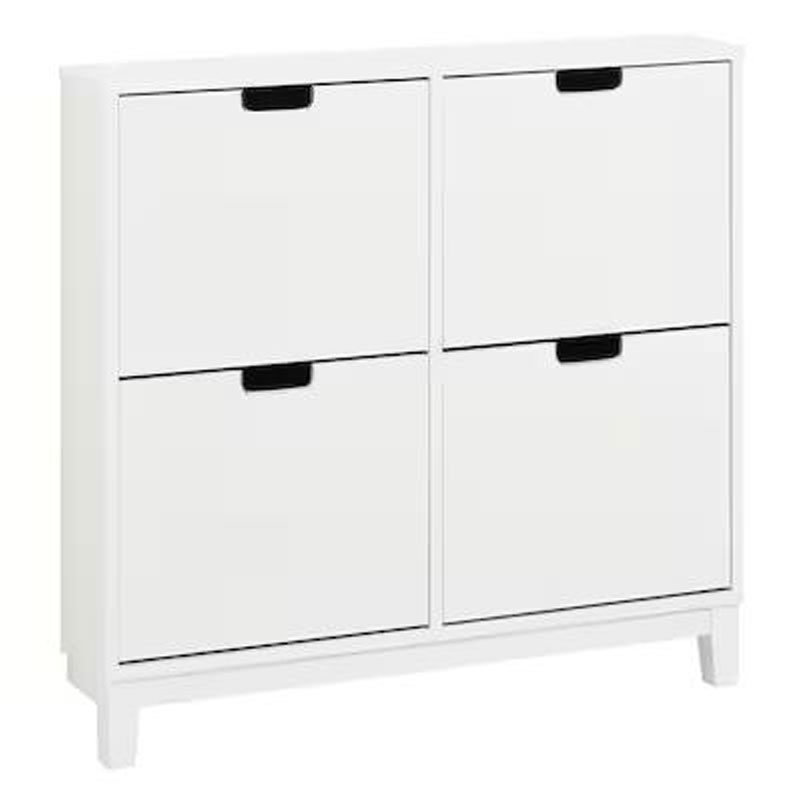 IKEA Stall Shoe Cabinet with 4 Compartments, White