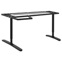 BEKANT Underframe for Corner Table Top, Black, 160X110 cm