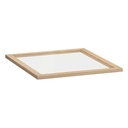 IKEA KOMPLEMENT Glass Shelf, White Stained Oak Effect, 50X58 cm