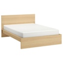 IKEA MALM Bed Frame, High, White Stained Oak Veneer, 180x200 cm 