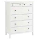 IKEA HEMNES Chest of 6 Drawers, White Stain