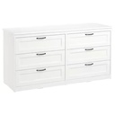 IKEA SONGESAND Chest of 6 Drawers, White, 161X81 cm