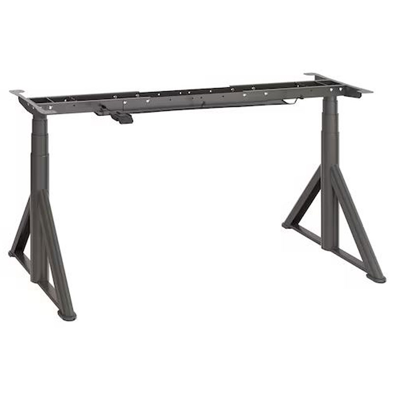 IKEA Idåsen Underframe Sit-Stand F Table Tp, El, Dark Grey, 146X70 cm