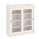 IKEA HAUGA Glass-Door Cabinet White 105X116 cm