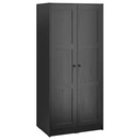 IKEA Rakkestad Wardrobe with 2 Doors, Black-Brown 79X176 cm