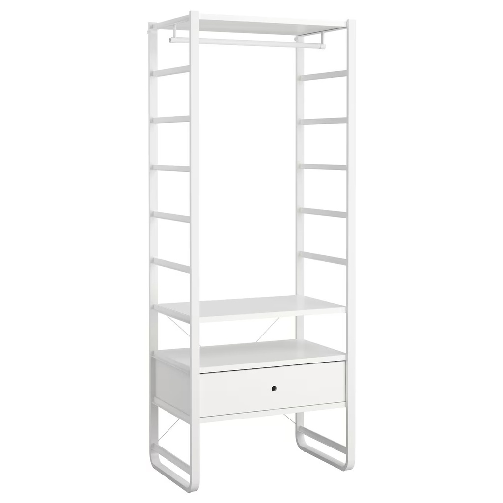 IKEA Elvarli 1 Section, White - 84X55X216 cm