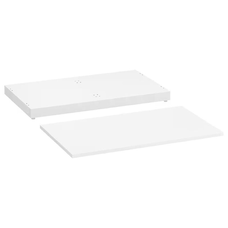 IKEA Nordlitop and Plinth, White, 80X47 cm