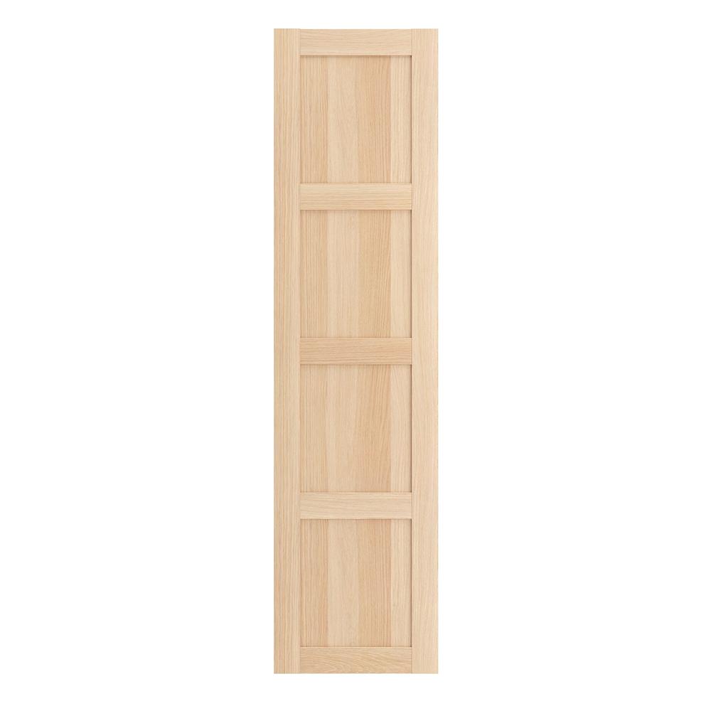 IKEA BERGSBO Door with Hinges, White Stained Oak Effect 50X195 cm