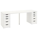 IKEA LAGKAPTEN - ALEX Desk, White200X60 cm