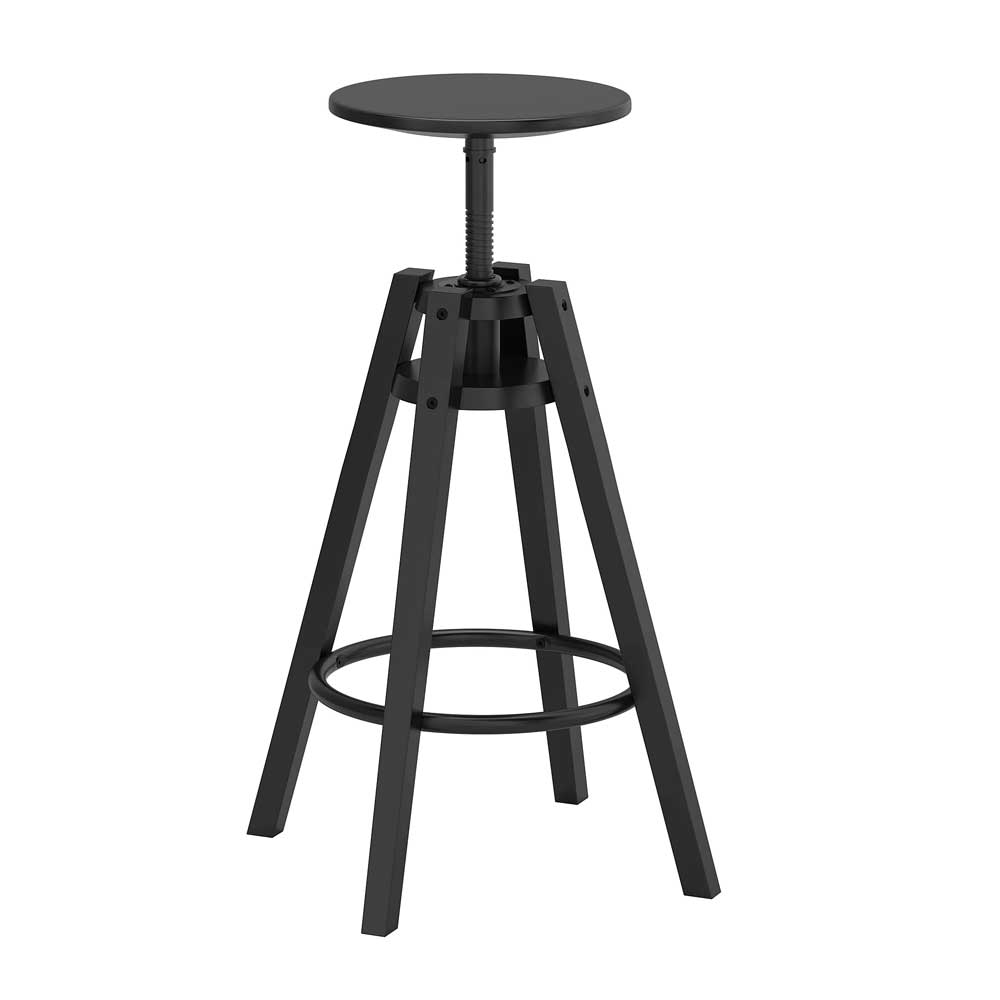 IKEA DALFRED Bar Stool, Black, 63-74 cm