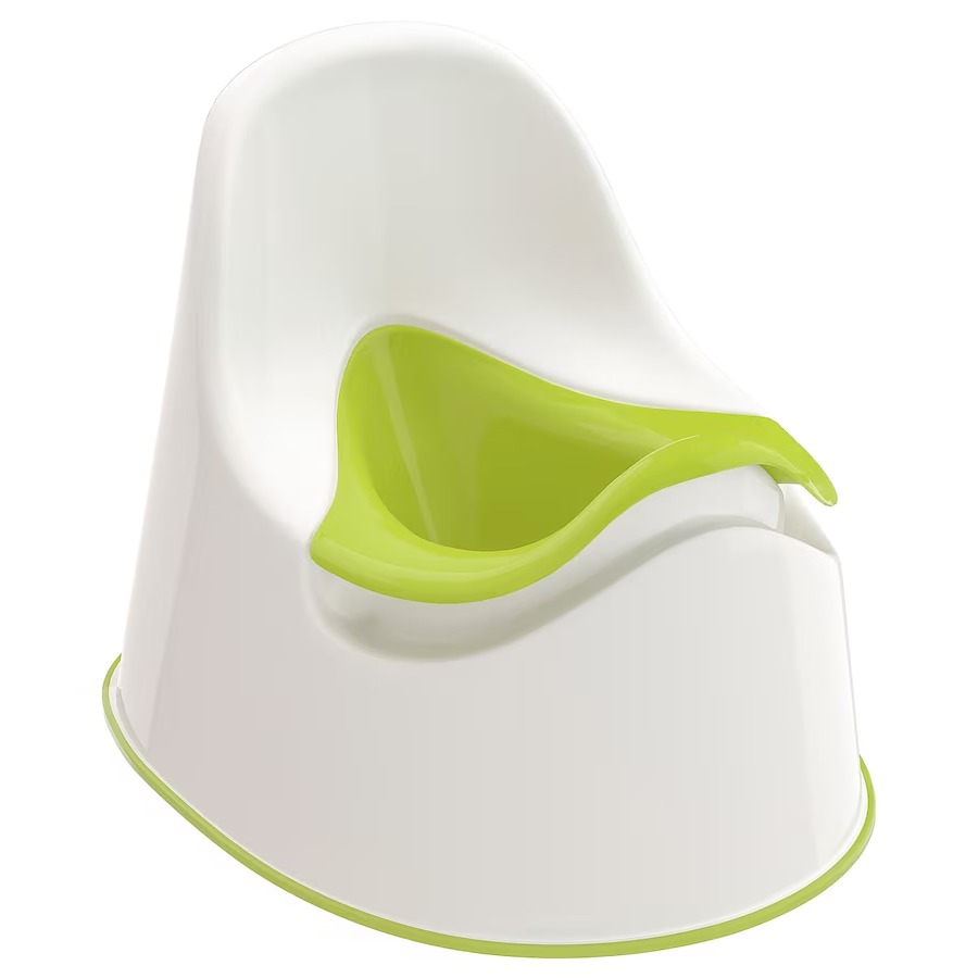 IKEA Lockig Children's Potty, White Green, Green