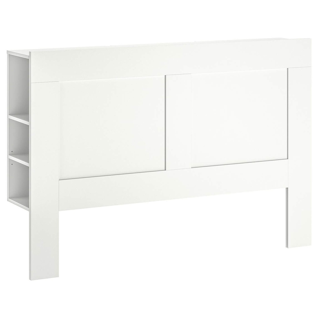 IKEA BRIMNES Headboard with Storage Compartment, White -180cm Super King Size