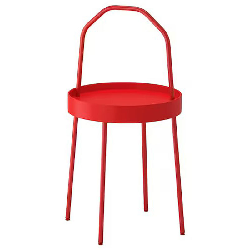 IKEA Burvik Side Table, Red