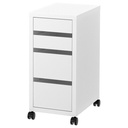 IKEA MICKE Drawer Unit on Castors, White