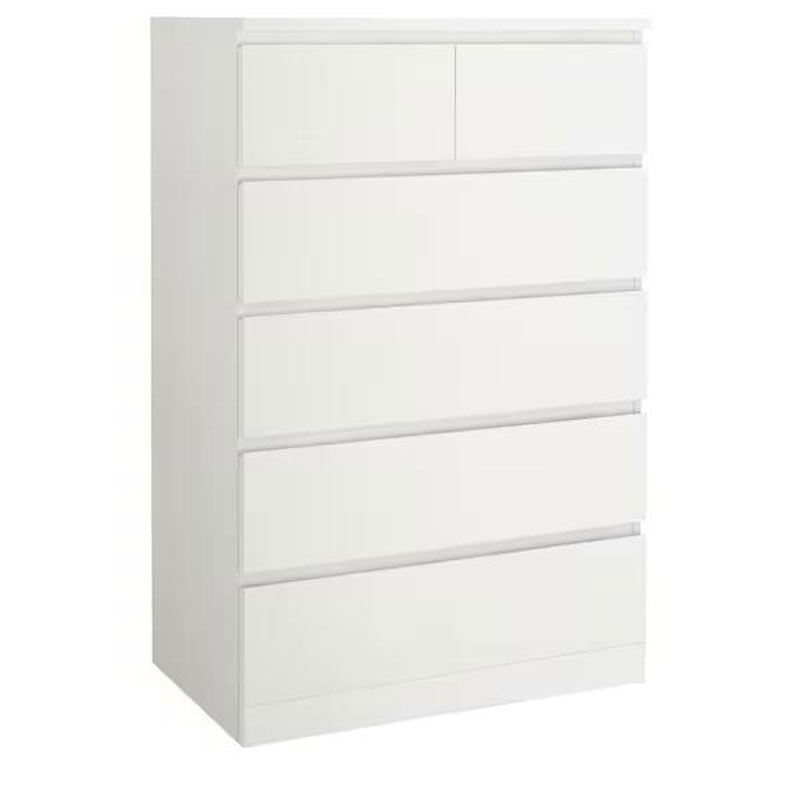 IKEA MALM Chest of 6 Drawers,Tallboy, White