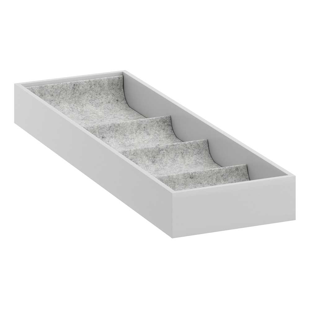 IKEA KOMPLEMENT Insert with 4 Compartments, Light Grey 15X53X5 cm