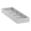 IKEA KOMPLEMENT Insert with 4 Compartments, Light Grey 15X53X5 cm