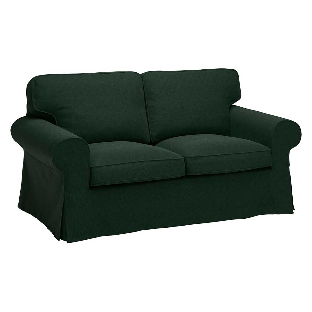 IKEA EKTORP Cover Two-Seat Sofa, Tallmyra Dark Green (Cover Only)