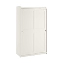 IKEA HAUGA Wardrobe with Sliding Doors White 118X55X199 cm