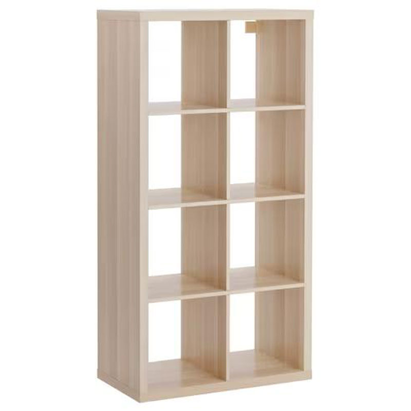 IKEA KALLAX Shelving Unit, White Stained Oak Effect,2X4,77X147cm