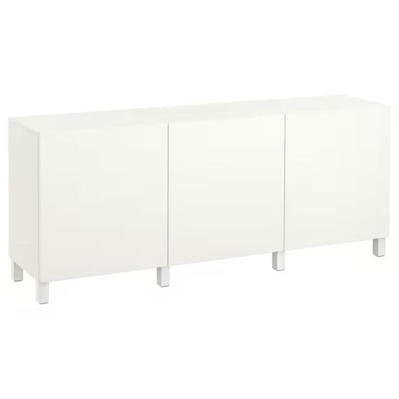 IKEA BESTA Storage Combination with Doors, Lappviken White,180x42x74 cm