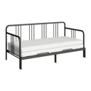 IKEA Fyresdal day-bed with 2 mattresses, black/Afjall firm, 80x200 cm