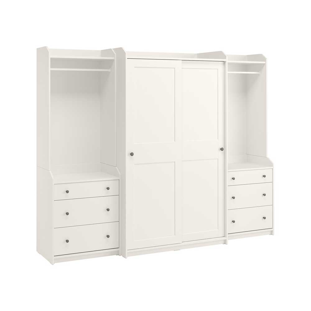 IKEA HAUGA Wardrobe Combination White 258X55X199 cm