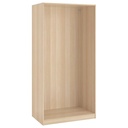 PAX Wardrobe Frame, White Stained Oak Effect 100X58X201cm