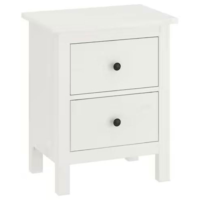 IKEA HEMNES Chest of 2 Drawers, White Stain,54x66 cm