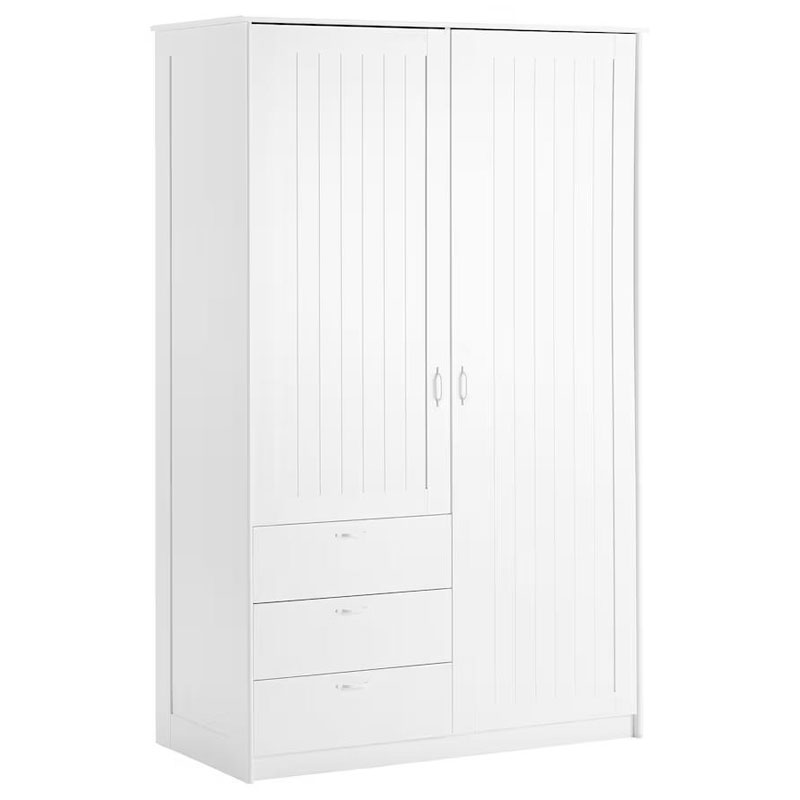 IKEA MUSKEN Wardrobe (2 Doors + 3 Drawers), White