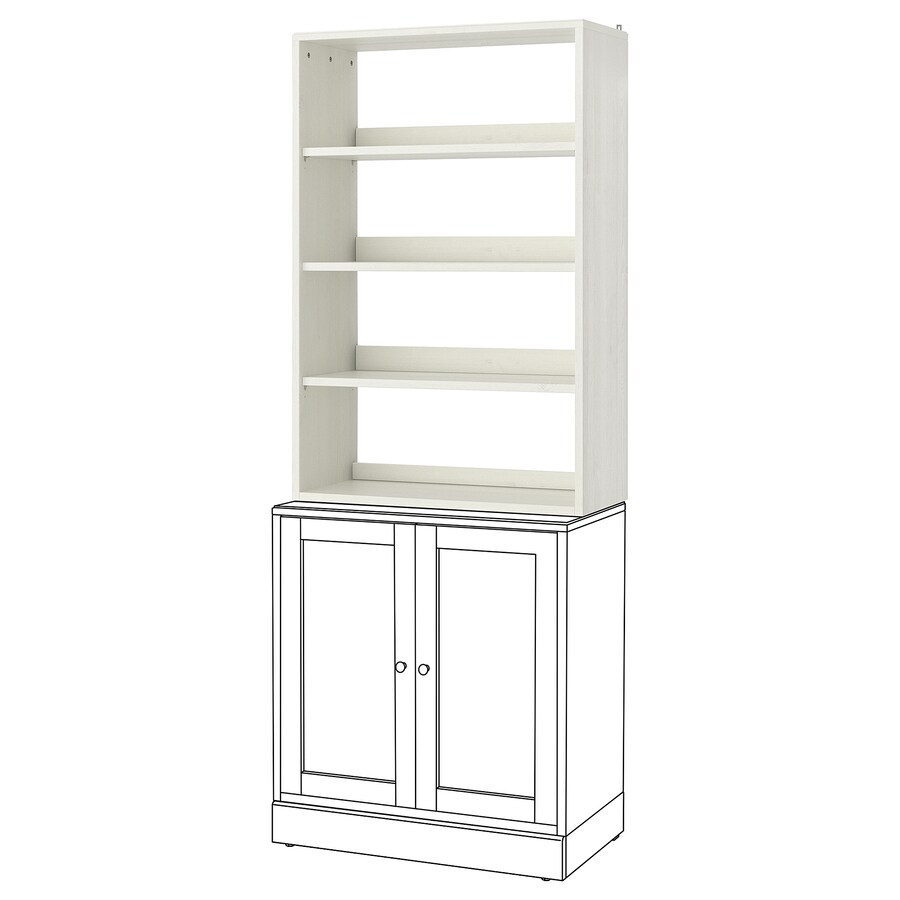 IKEA HAVSTA Shelving Unit, white 81x35x123 cm