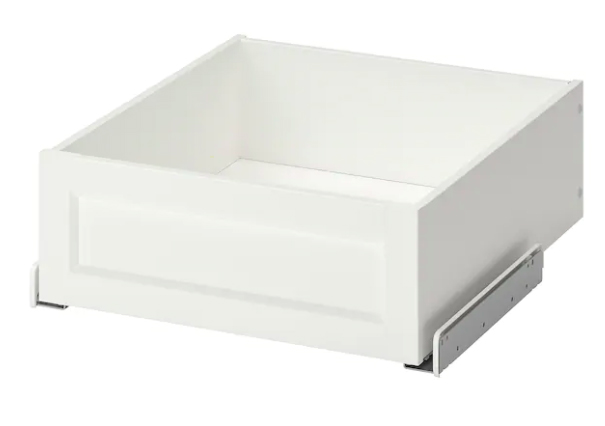 IKEA KOMPLEMENT Drawer with Framed Front, White, 50X58 cm