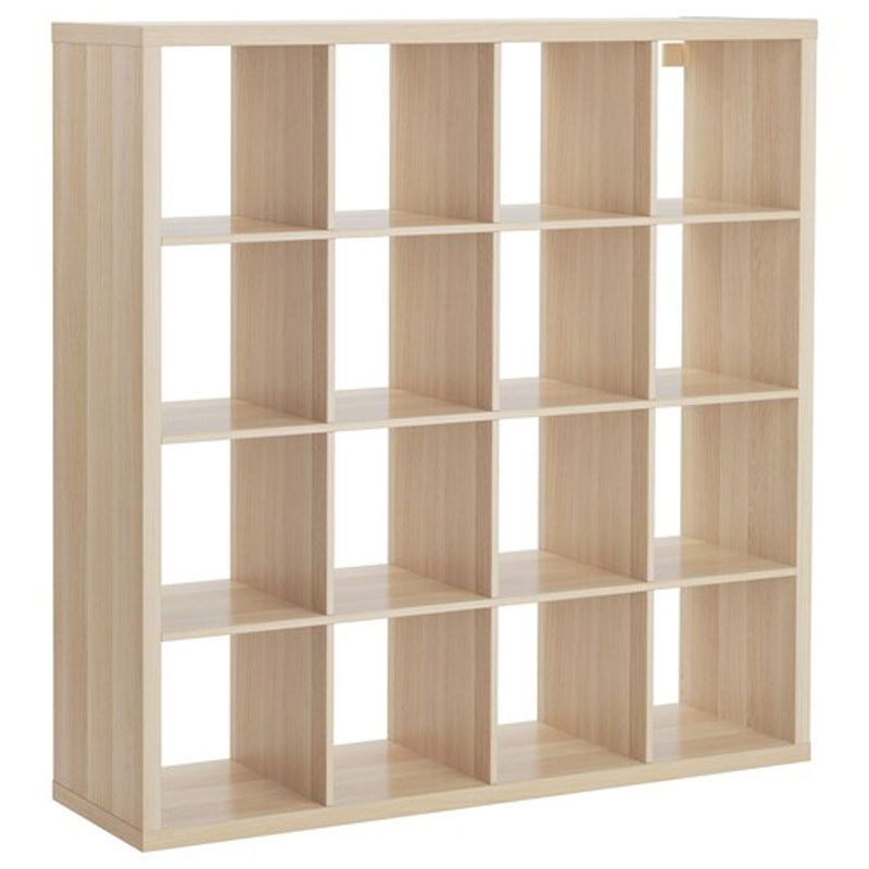 IKEA KALLAX Shelving Unit, White Stained Oak Effect 147X147cm,4X4