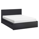 IKEA MALM Queen Bed| 2 Storage Boxes| Black-Brown| High Platform