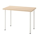 IKEA LINNMON - ADILS Desk White Stained Oak Effect, White 100X60 cm