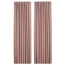 IKEA ANNAKAJSA Room Darkening Curtains, 1 Pair, Pink 145X250 cm